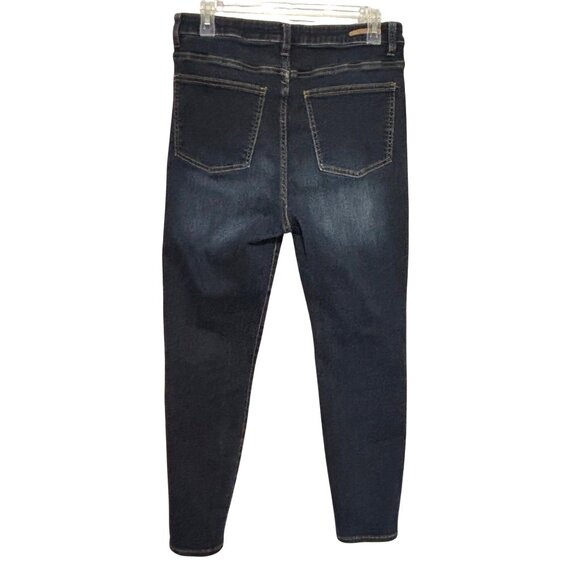 Soft Surroundings Womens Dark Wash Denim Skinny Jeans Size 8 Stretch - Picture 2 of 10